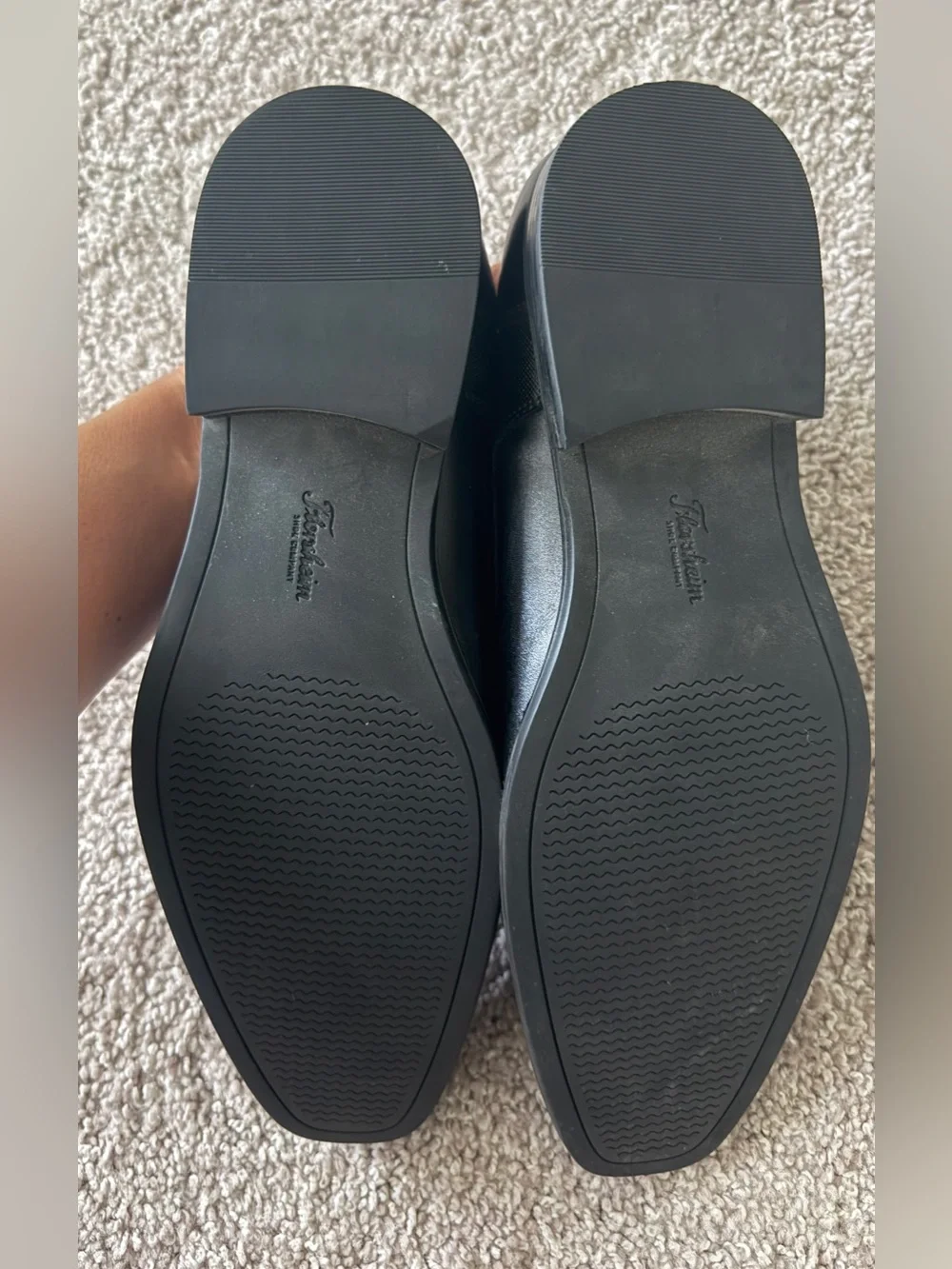 Florsheim Black Leather Derby Shoes